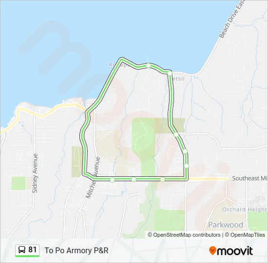 81 Bus Line Map