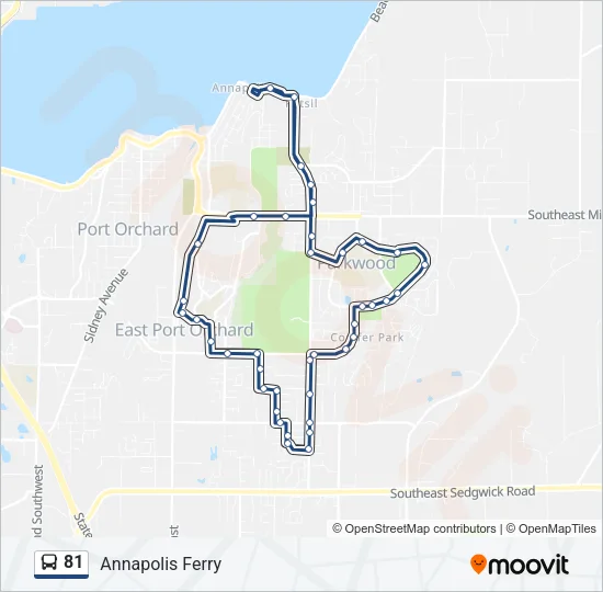 81 Bus Line Map