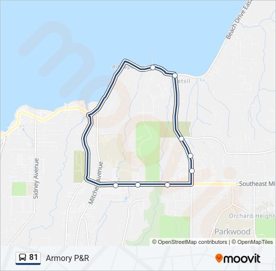 81 Bus Line Map