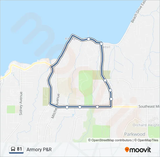 81 Bus Line Map