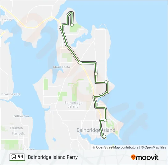 94 Bus Line Map