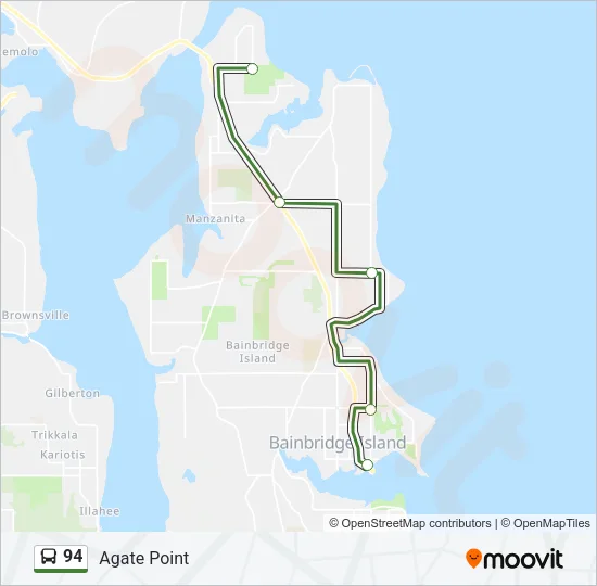 94 Bus Line Map
