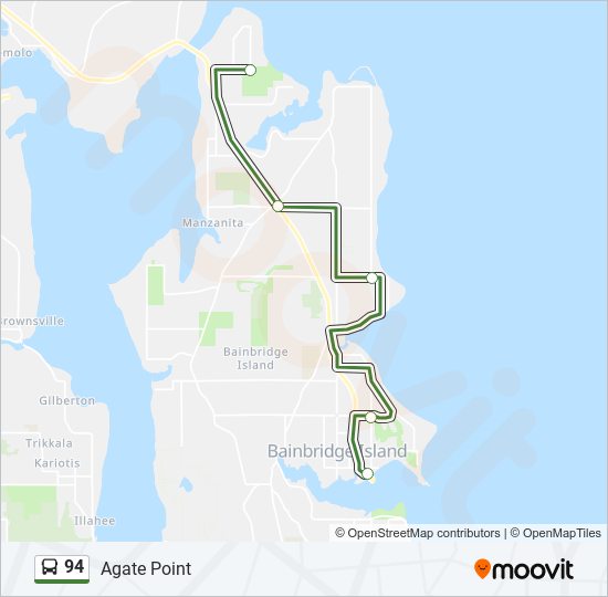 94 bus Line Map