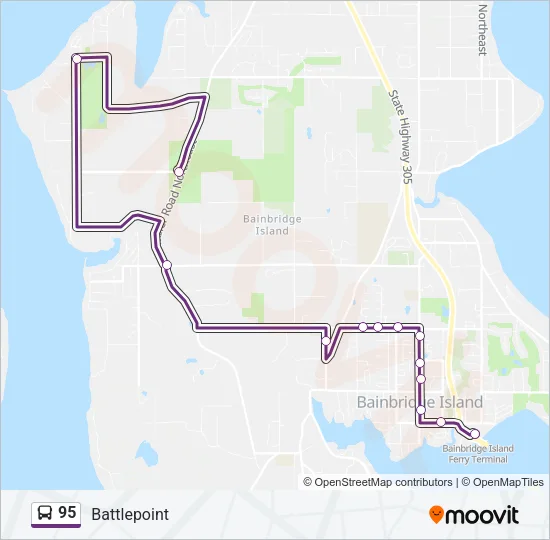 95 Bus Line Map