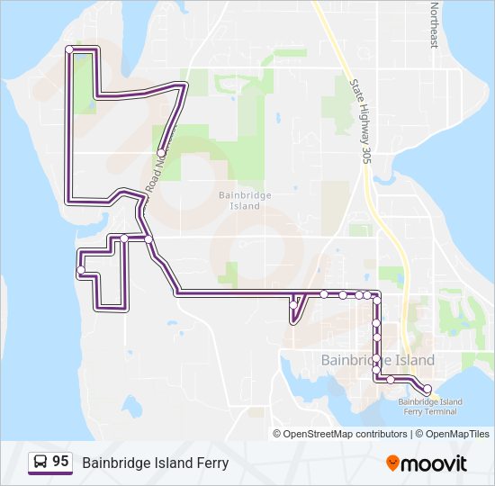 95 Bus Line Map