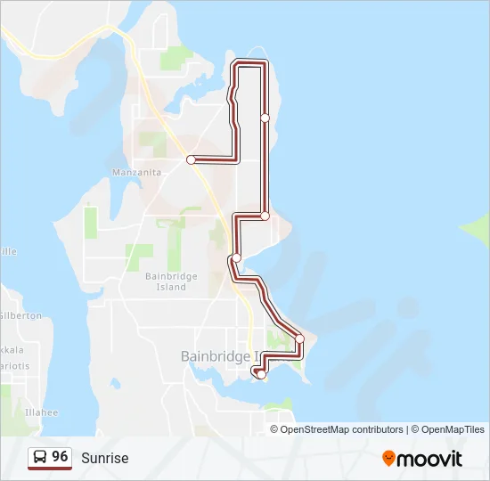 96 Bus Line Map