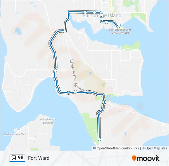 98 Bus Line Map