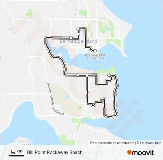 99 Bus Line Map