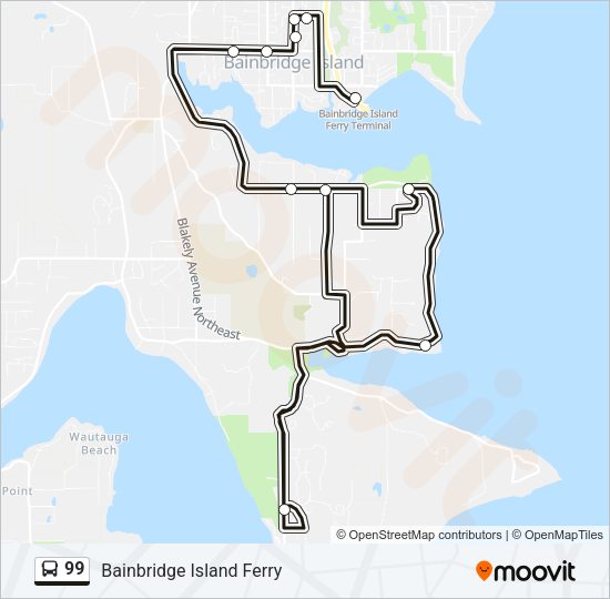 99 Bus Line Map