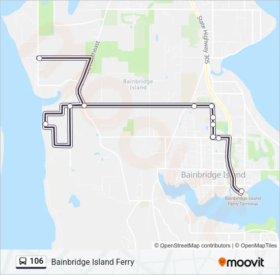 106 Bus Line Map