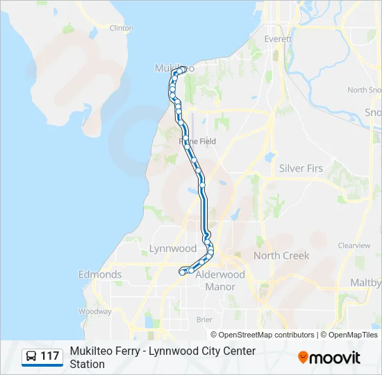 117 Bus Line Map