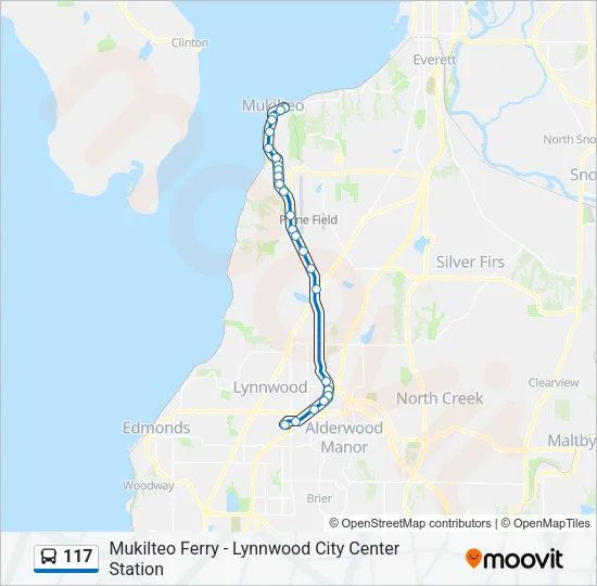 117 Bus Line Map