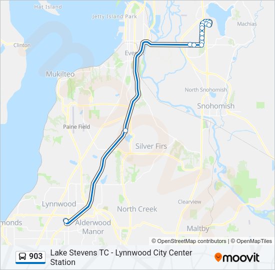 903 Bus Line Map