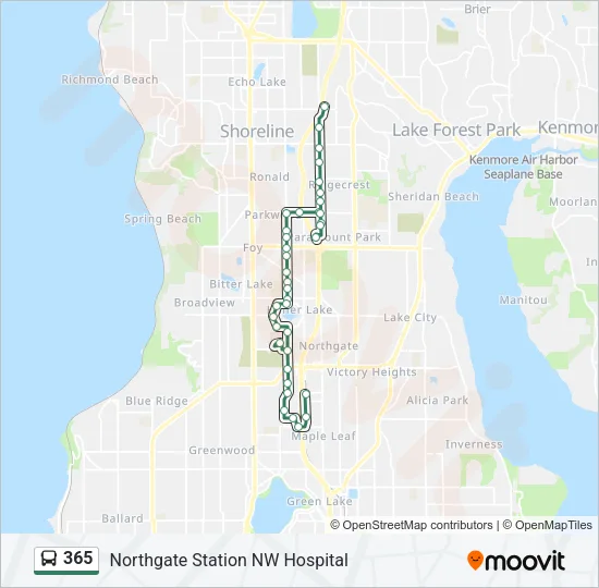 365 Bus Line Map