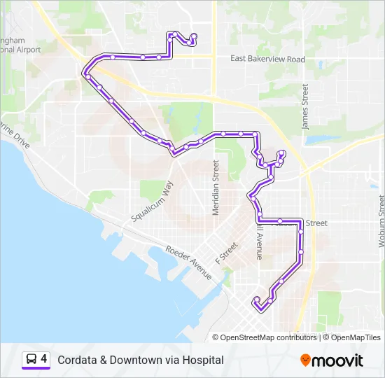 4 Bus Line Map