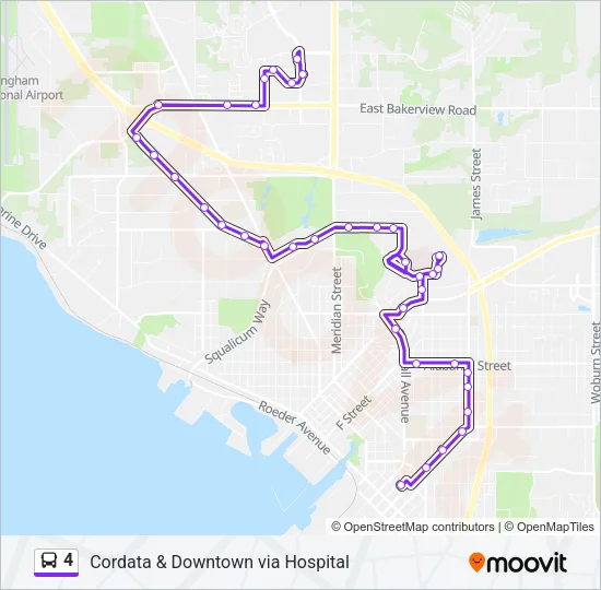 4 Bus Line Map