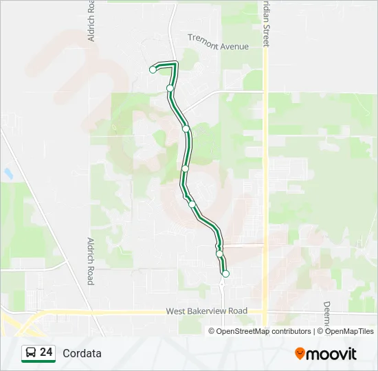 24 Bus Line Map