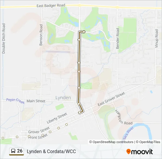 26 Bus Line Map