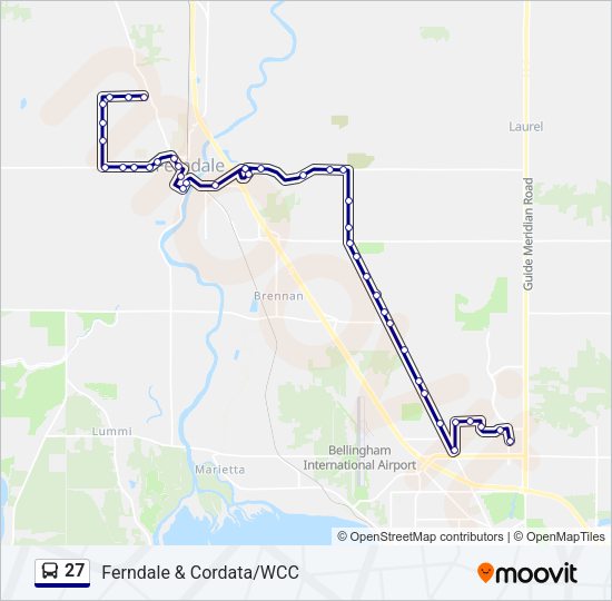 27 Bus Line Map