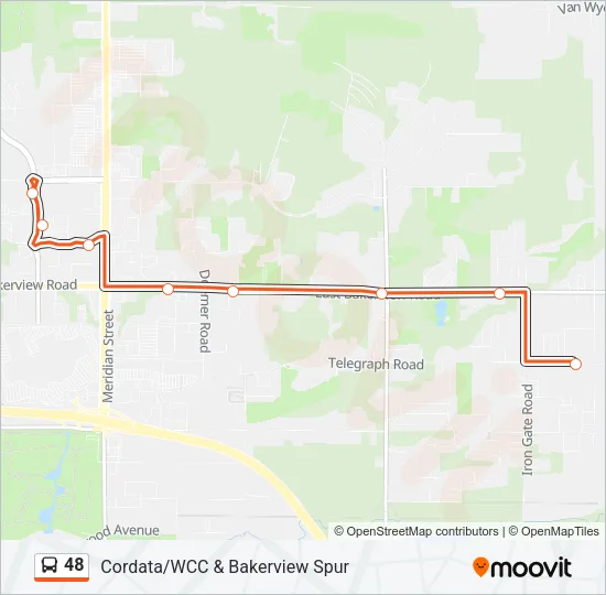 48 Bus Line Map