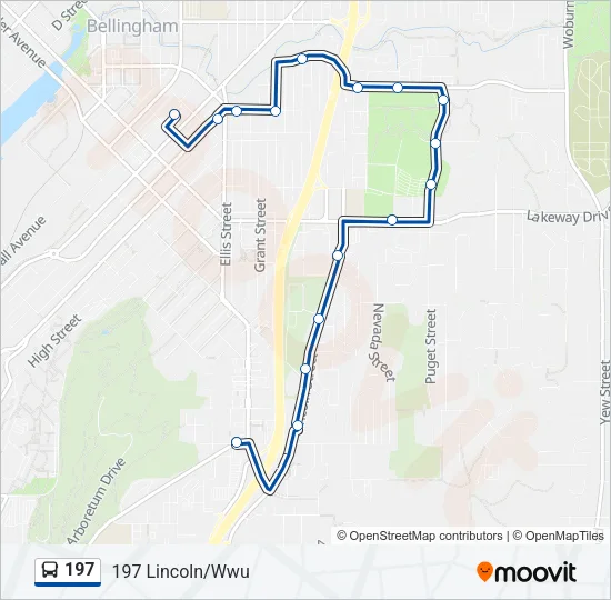 197 Bus Line Map