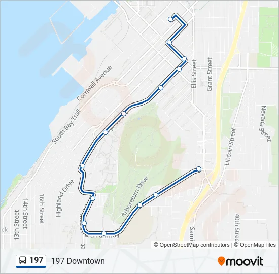 197 Bus Line Map