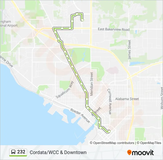 232 Bus Line Map