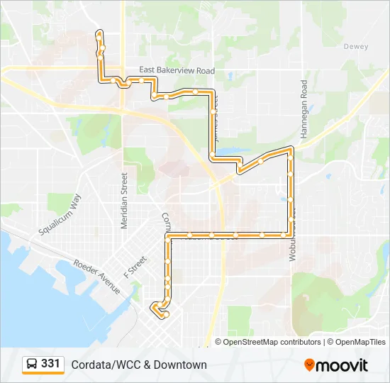 331 Bus Line Map