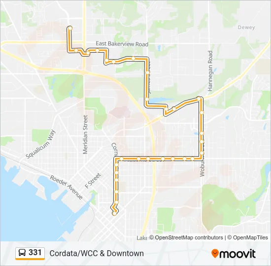 331 Bus Line Map