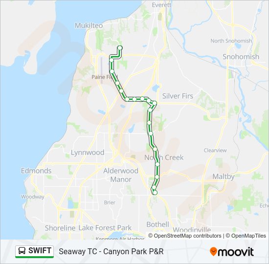 SWIFT Bus Line Map