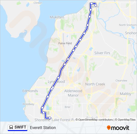 SWIFT Bus Line Map