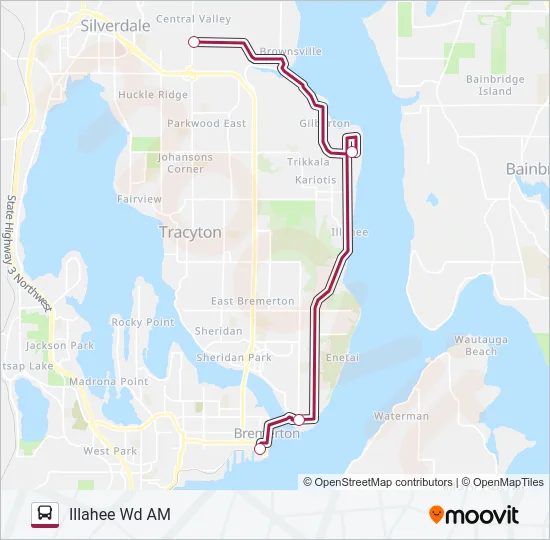 ILLAHEE WORKER/DRIVER Bus Line Map