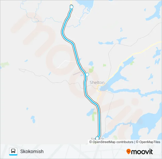 SKOKOMISH RESERVATION Bus Line Map