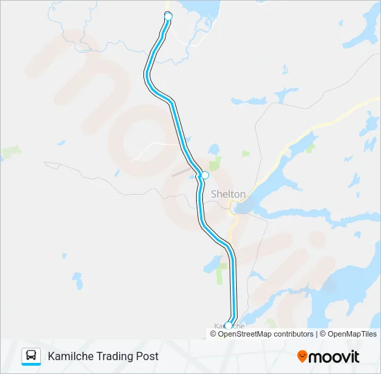 SKOKOMISH RESERVATION Bus Line Map