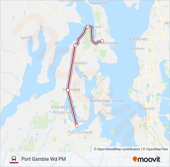 PORT GAMBLE WORKER/DRIVER Bus Line Map