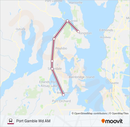 PORT GAMBLE WORKER/DRIVER Bus Line Map