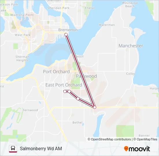 SALMONBERRY WORKER/DRIVER Bus Line Map