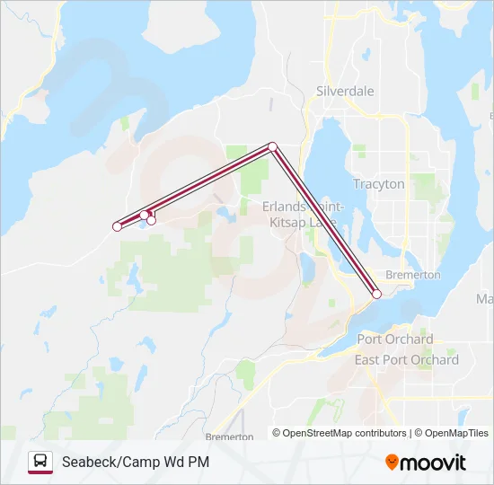 SEABECK/CAMP UNION WORKER/DRIVER Bus Line Map