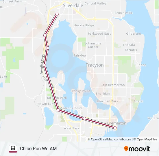 CHICO RUN WORKER/DRIVER Bus Line Map
