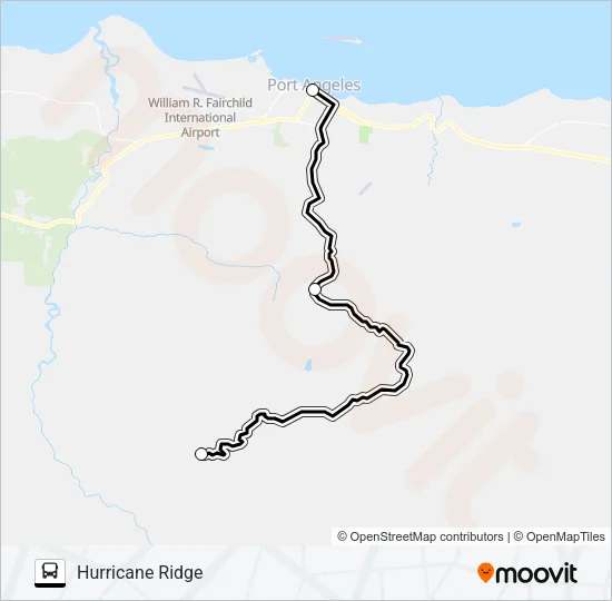 HURRICANE RIDGE Bus Line Map