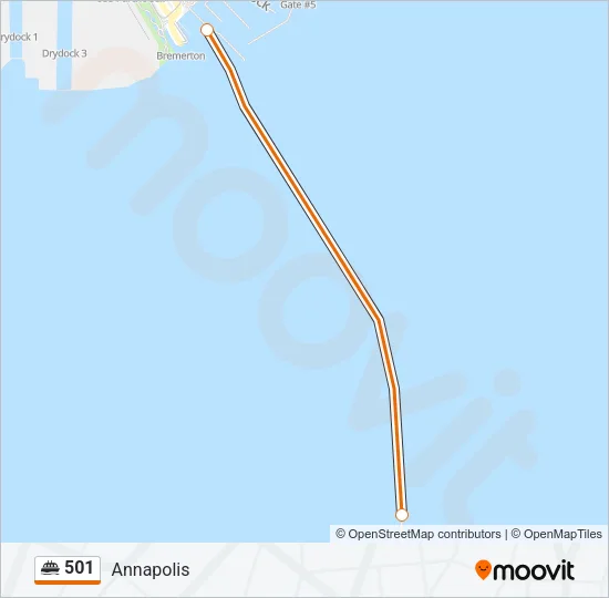 501 Ferry Line Map