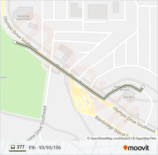 377 Bus Line Map