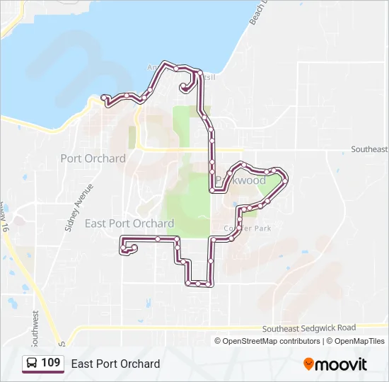109 Bus Line Map