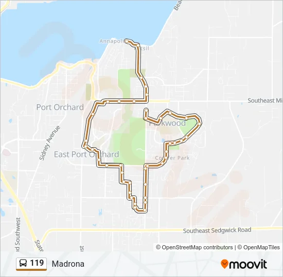119 Bus Line Map