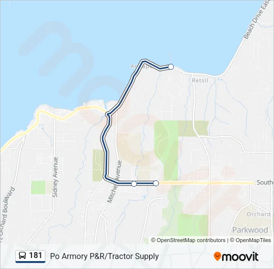 181 Bus Line Map