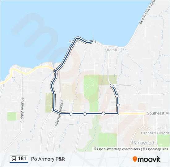 181 Bus Line Map