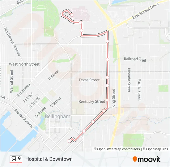 9 Bus Line Map