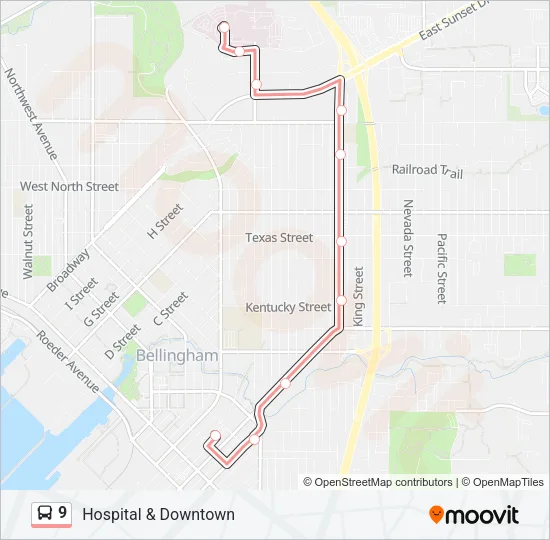 9 Bus Line Map