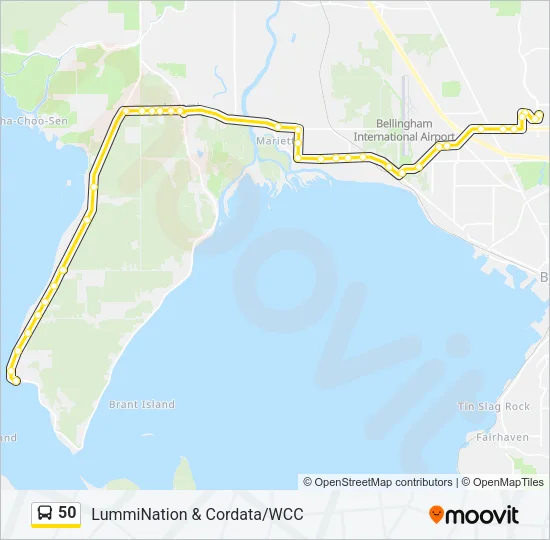50 Bus Line Map