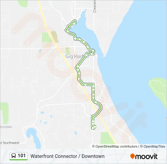 101 Bus Line Map